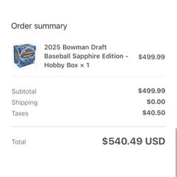 2025 Bowman Draft Baseball Sapphire Edition Hobby Box Presale