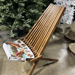 Melino Wooden Folding Tamarack Chair