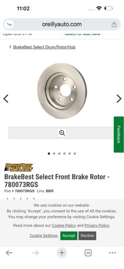 Brake disc for 2005 Durango