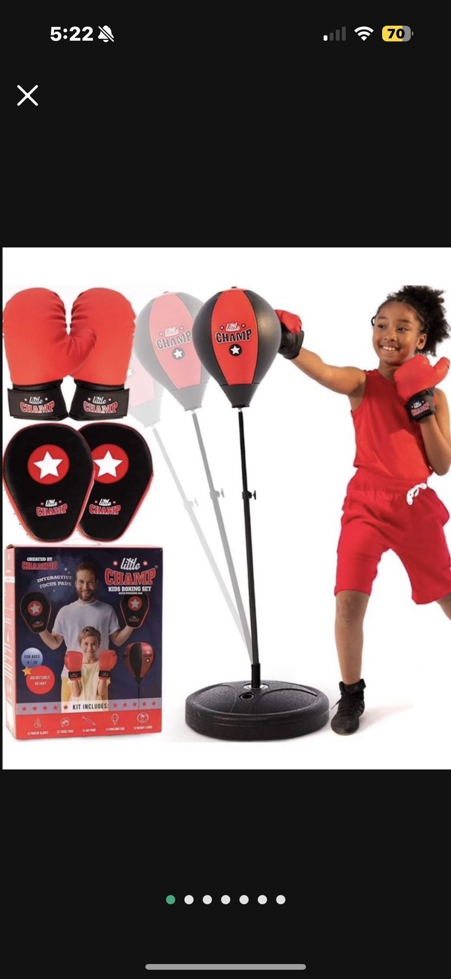 Punching Bag For Kids Boxing Set Includes Kids Boxing Gloves And punching bag, Standing Base With Ad
