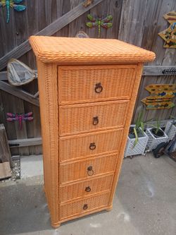 Wicker Lingerie Chest