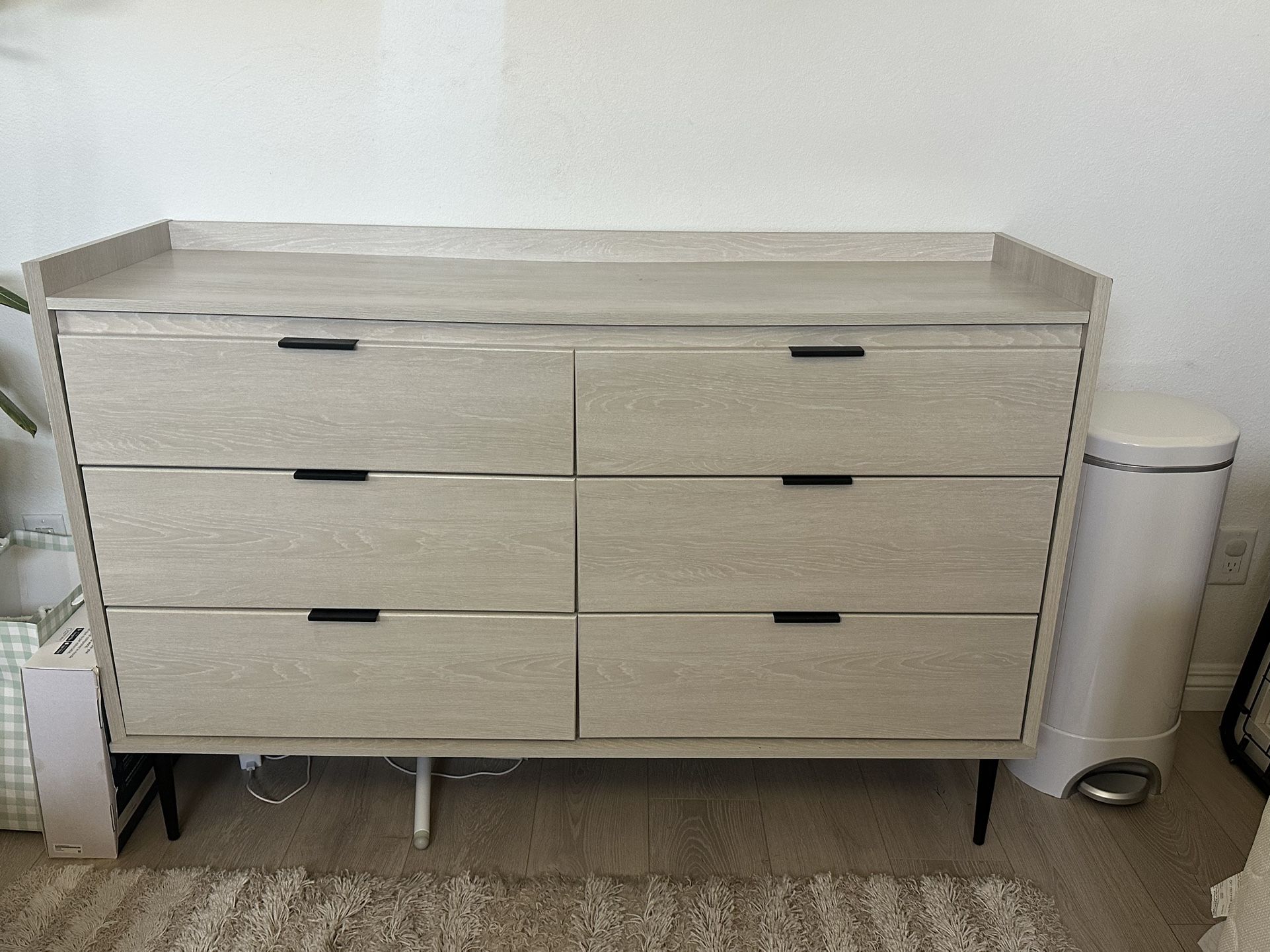 Grey 6-drawer Dresser