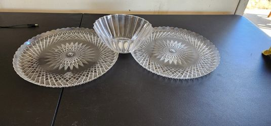 Table Settings. Glass Jars And Various Baskets And Tubs