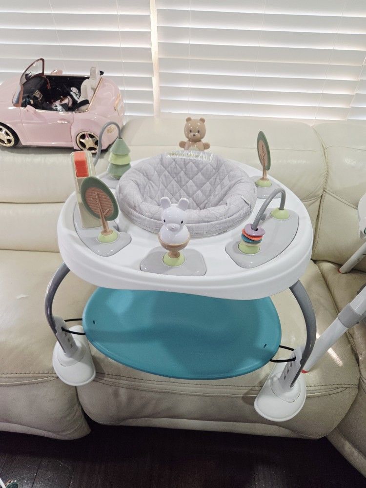 Ingenuity Spring & Sprout 2-in-1 Baby Activity Center - First Forest
