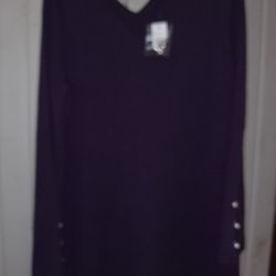 Ann Taylor Purple Dress Size L