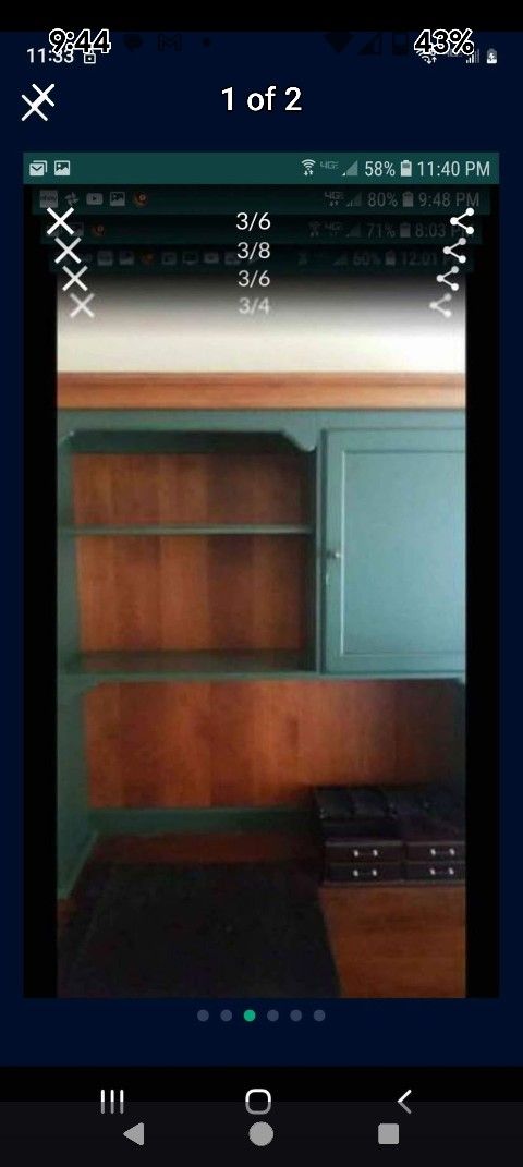 Ethan Allen French Country Buffet Hutch Or Put On Desk