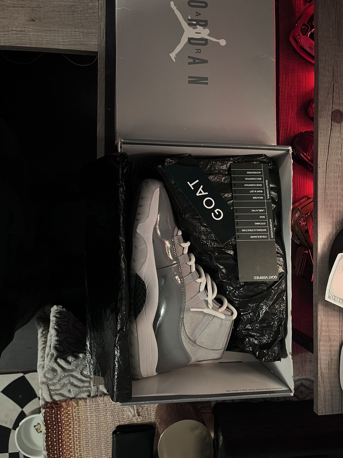 Jordan 11 cool gray size 9.5