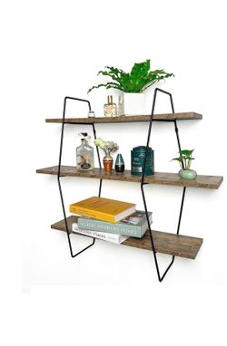 Cocoyard Garden Supply 3 Tiered Wall Shelf – Floating Shelf for Living Room, Bedroom, Bathroom, Kitchen – Metal Shelf Scandinavian Décor