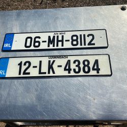 License Plate European Ireland