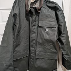 Mens Carhartt heavy duty raincoat_ jacket
