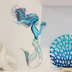 Metal Mermaid Wall Decor 2D