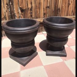 New Flower Pots Made Out Of Cement Perfect Gift 