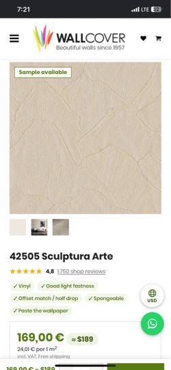 Sculptura Arte 42505 Textured Vinyl Wallpaper