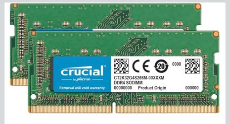 Crucial 64GB RAM Kit for Mac — 2×32GB DDR4 2666MHz