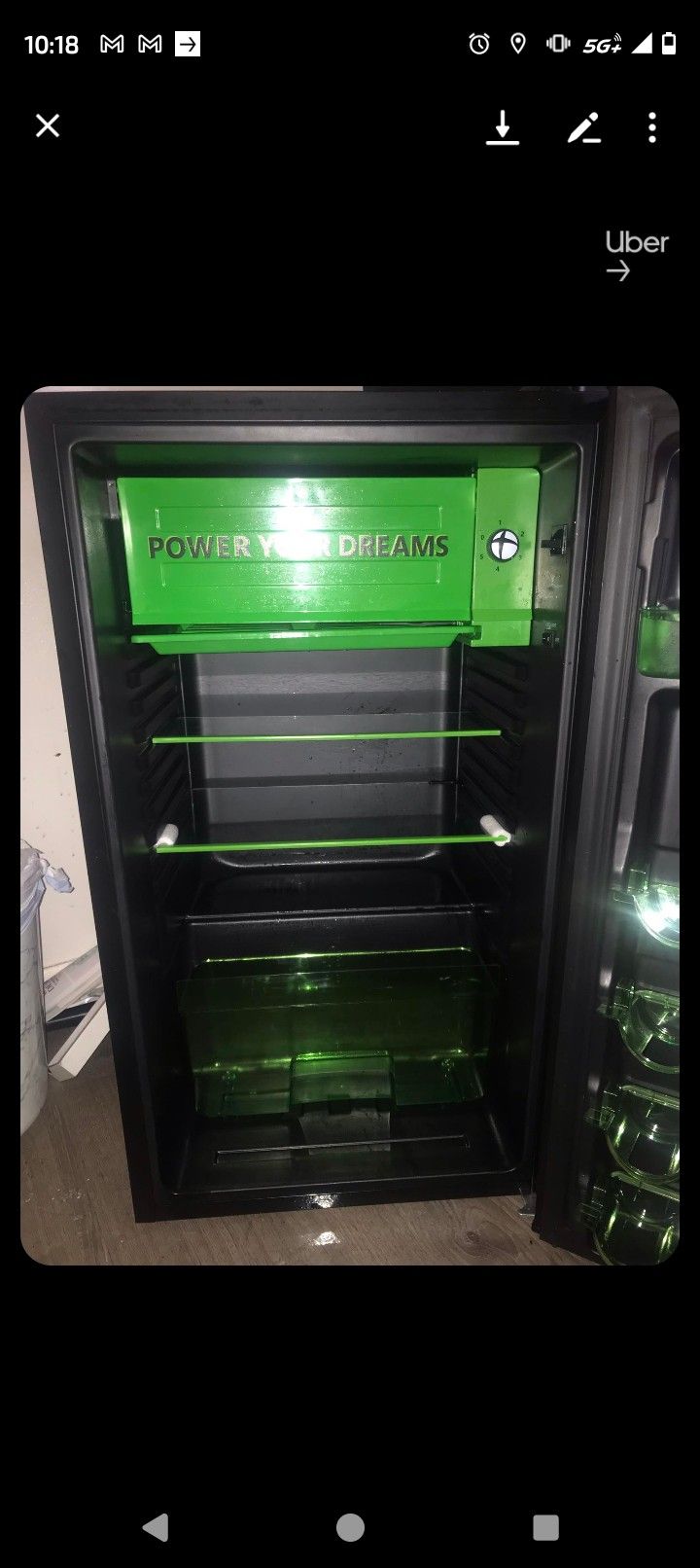 2ft tall Xbox Mini Fridge Replica With Freezer