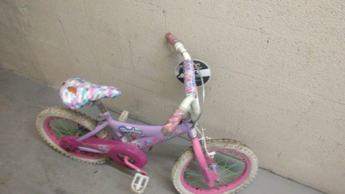 Toddler girl's 16" bike