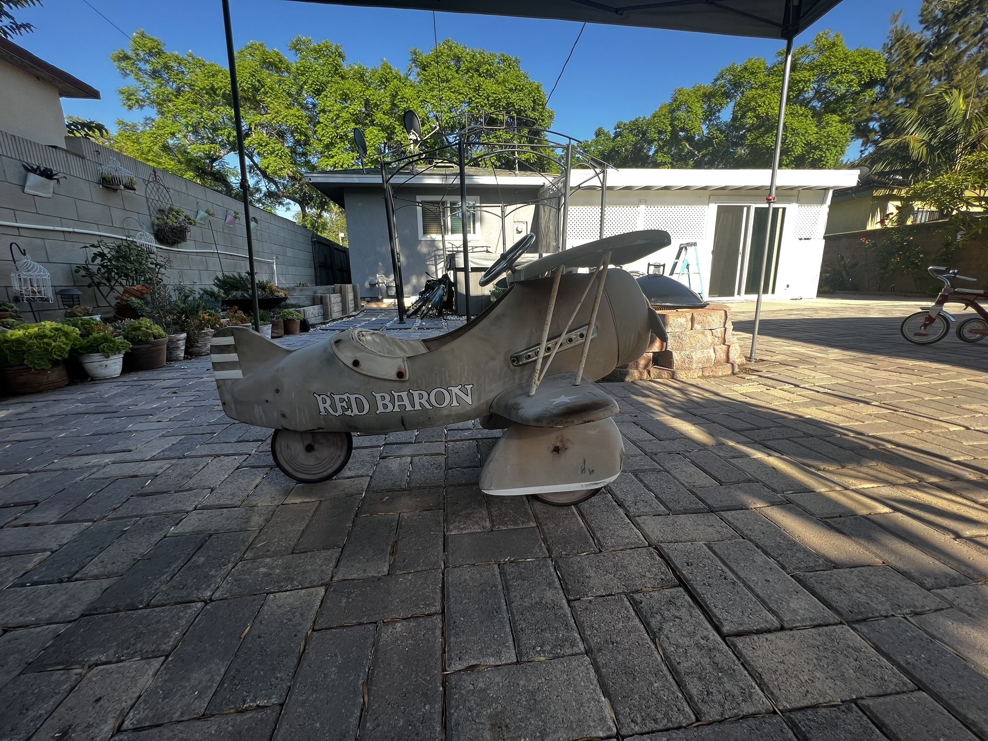 Red Baron AFC Vintage Pedal Plane Retro