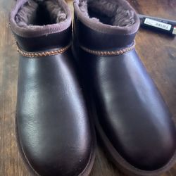 Ultra Mini Leather Ugg Boots 