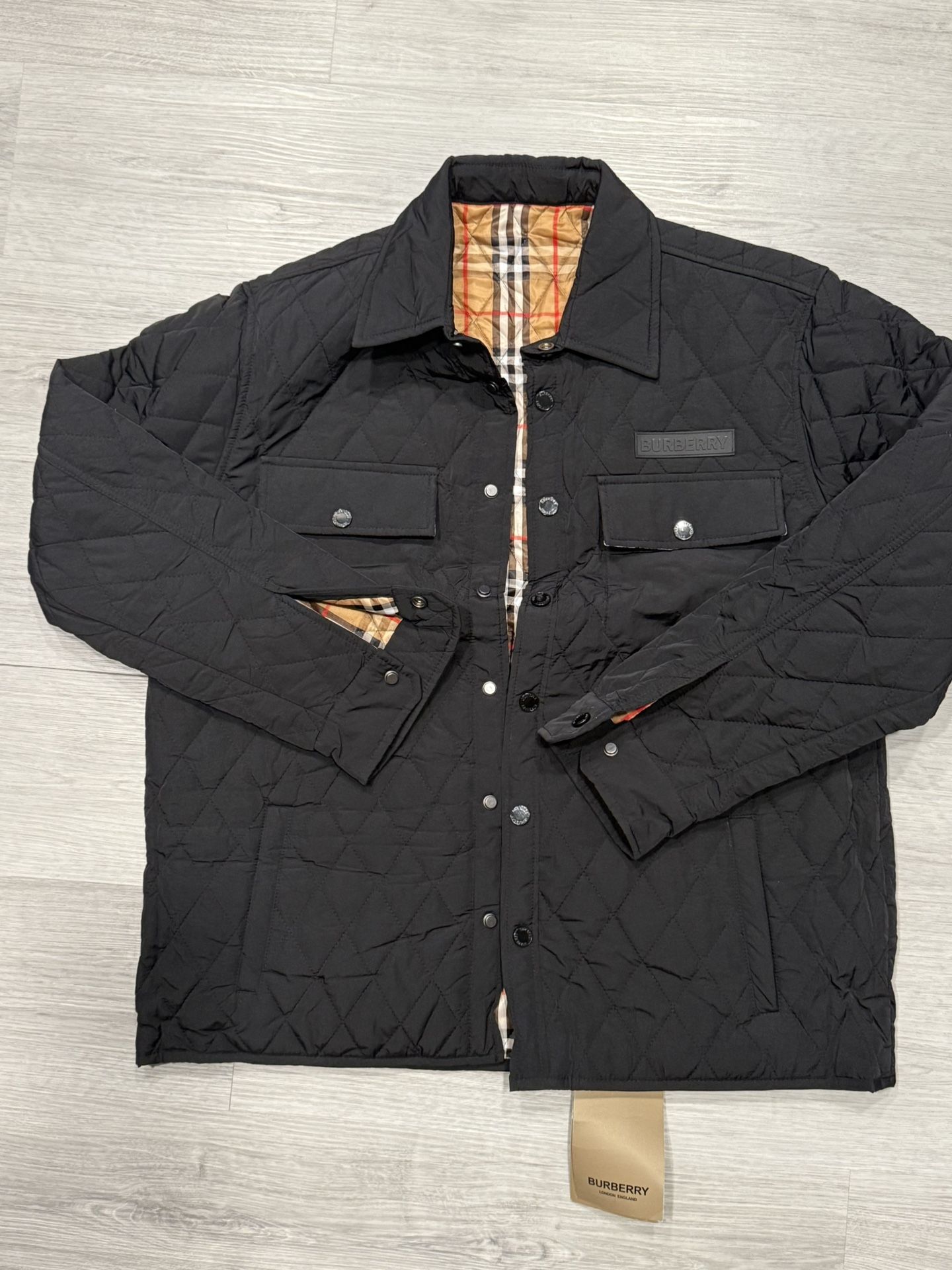 Men’s Burberry Black Quilted Jacket