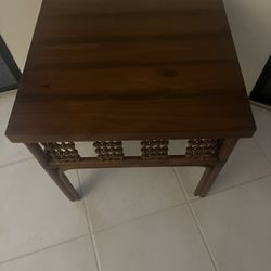 24x24 Wood End Table