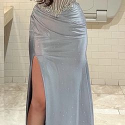 Dusty Blue Dress