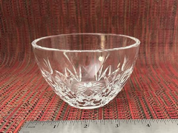 Vtg Waterford Crystal Giftware “Thank You” Tulip Pattern Vanity Dish