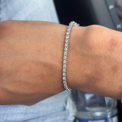 10k White Gold Tennis Bracelet From Sales