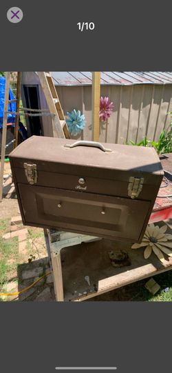 This is a vintage Park Mfg machinists tool box, likely manufactured by Kennedy Kits.