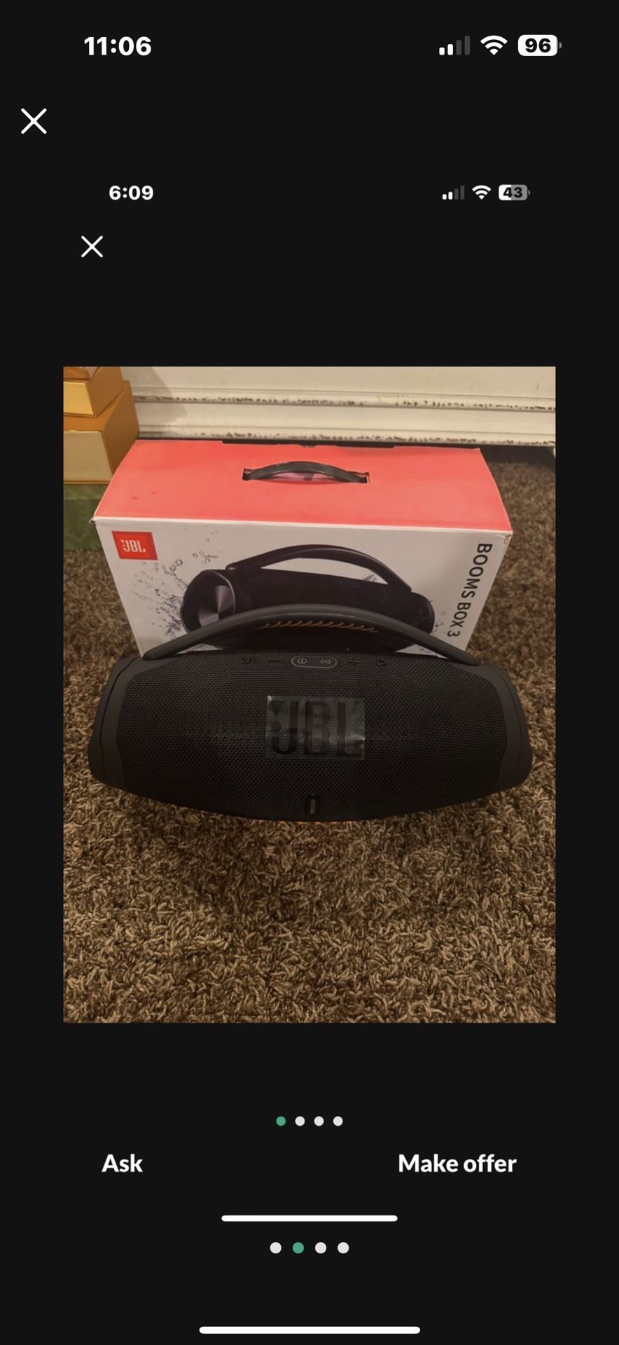 JBL Boombox 3 Portable Bluetooth Speaker