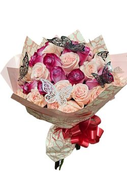 Bouquet Roses And Mixed