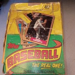 Topps 1987 the real ones baseball cards box