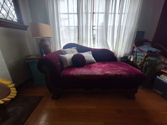 Purple Velvet Settee