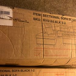 Sectional Sofa Black 