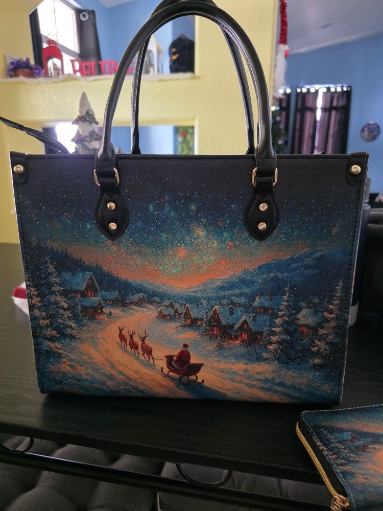 Christmas Purse And Matching Wallet