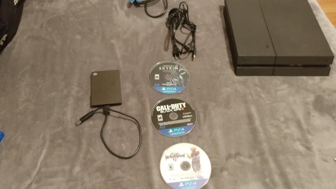 Ps4 with games and 1tb usb hard drive