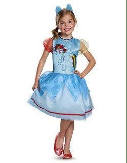 My Little Pony Child Girl Rainbow Dash Classic Halloween Costume Small (4-6x)