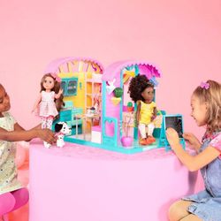 Glitter Girls Caravan Home Dollhouse & Furniture Playset for 14" Dolls
