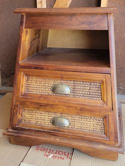 Plz Make an Offer On The Old School Wood Side Table 