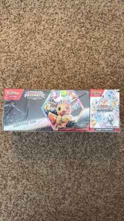 Pokemon Prismatic Evolutions Surprise Box and Booster Bundle 2-Pack