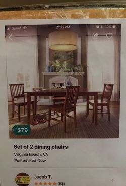 Brand New Set of 2 Dining Chair