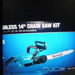 Makita Chainsaw With 4.0ah Battery And Charger