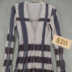 Burberry Check Silk Cardigan 