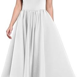  Tea-Length Wedding/Prom Dress – Size 14 – New, Never Worn