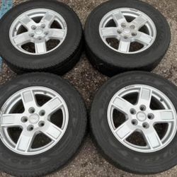 17” JEEP COMMANDER WRANGLER GRAND CHEROKEE COMMANDER PACKAGE WE FINANCE WHEELS RIMS TIRES SET 