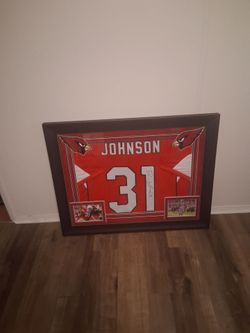 David Johnson signed cardinals jersey