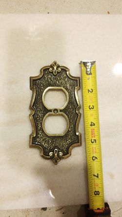 Vintage Old Outlet wall plate receptacles wall Plug