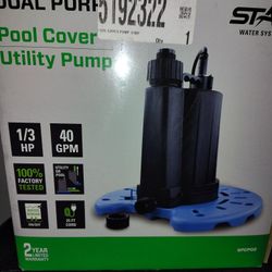 Dual Purpose Pool Cover Utility Pump 