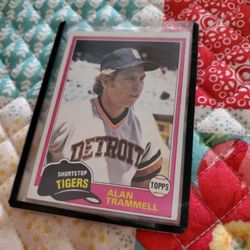 Alan Trammell Detroit Tigers Baseball Cards Lot 
