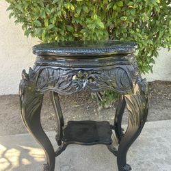 Antique Chinese Or Japanese Hand Carved Rosewood Table 