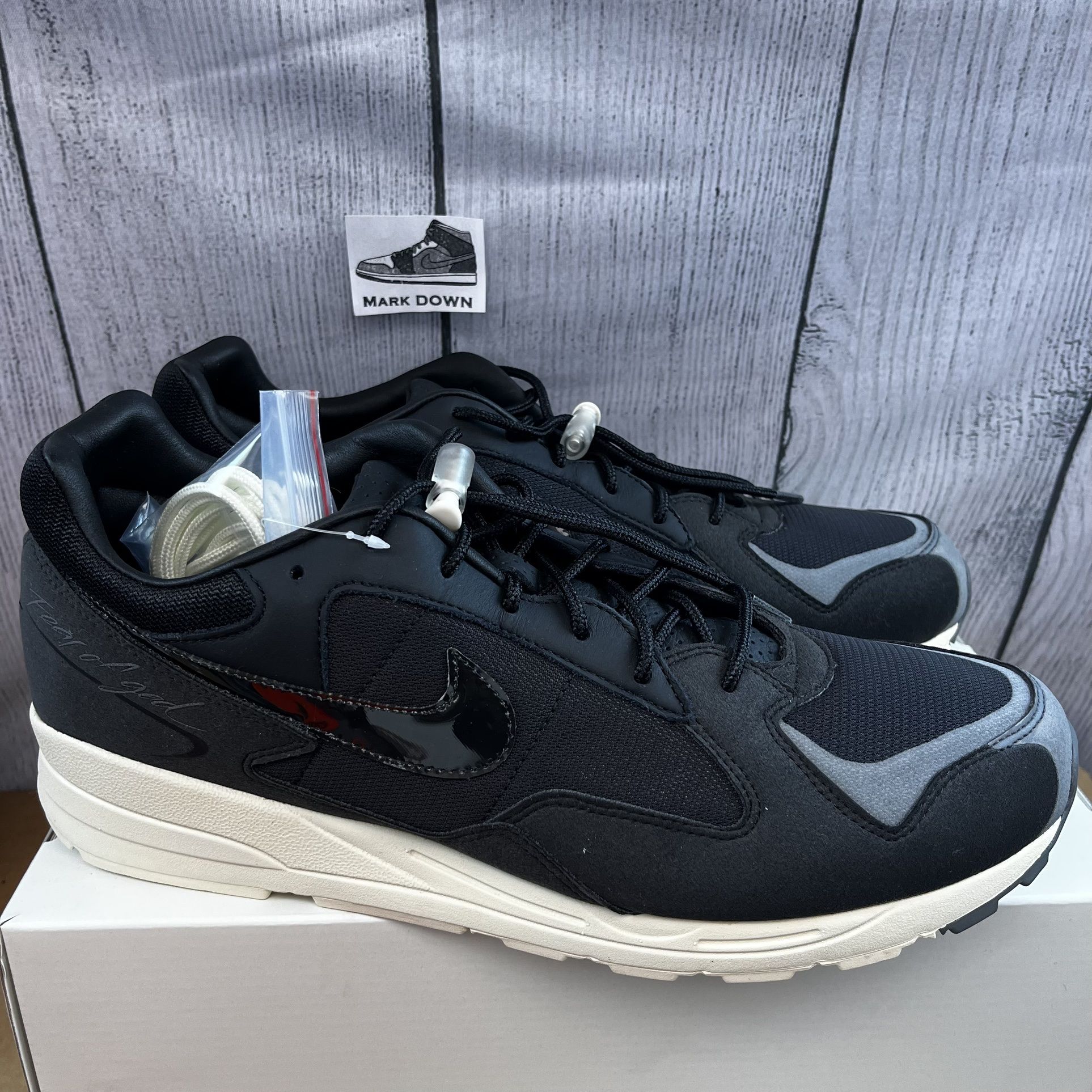 NEW Nike Fear Of God FOG x Air Skylon 2 Black Sail Off White BQ2752 001 Size 14 for Sale in Tucson AZ OfferUp